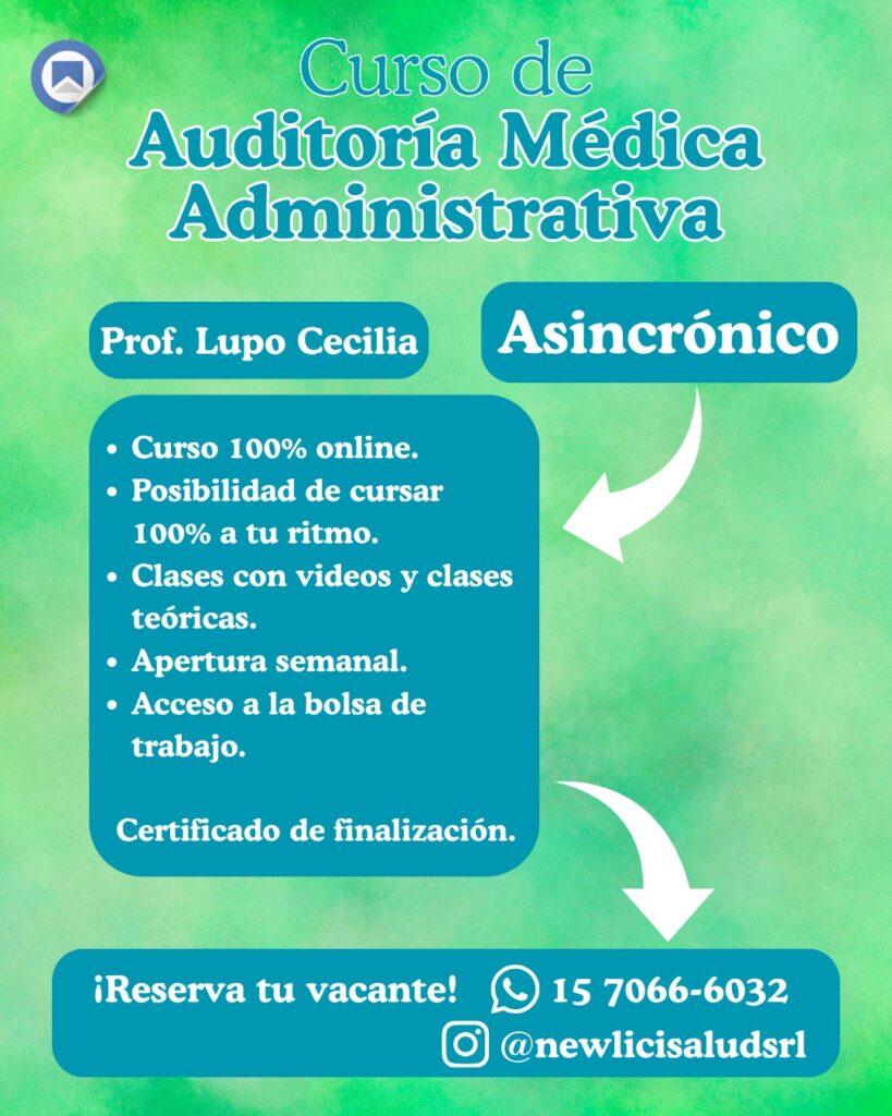 Auditoría Médica Administrativa - Modalidad Asincrónica