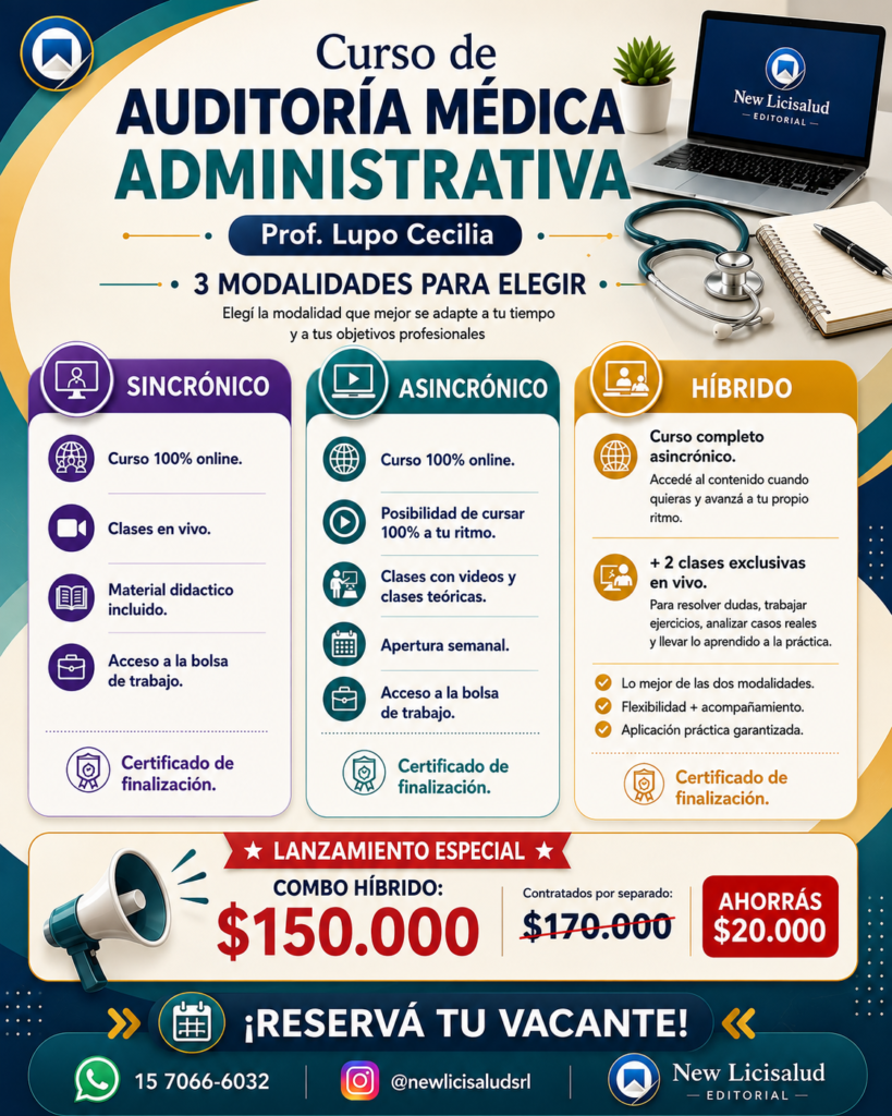 Auditoría Médica Administrativa - Modalidad Asincrónica