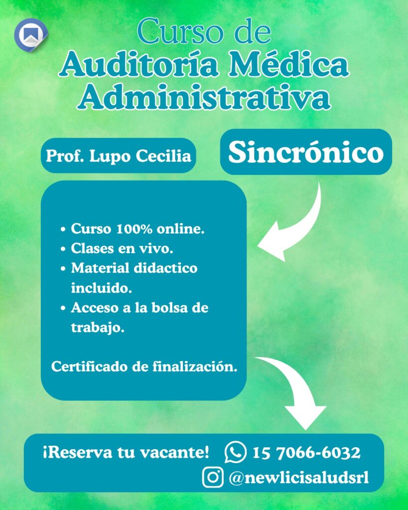 Auditoría Médica Administrativa - Modalidad Sincrónica