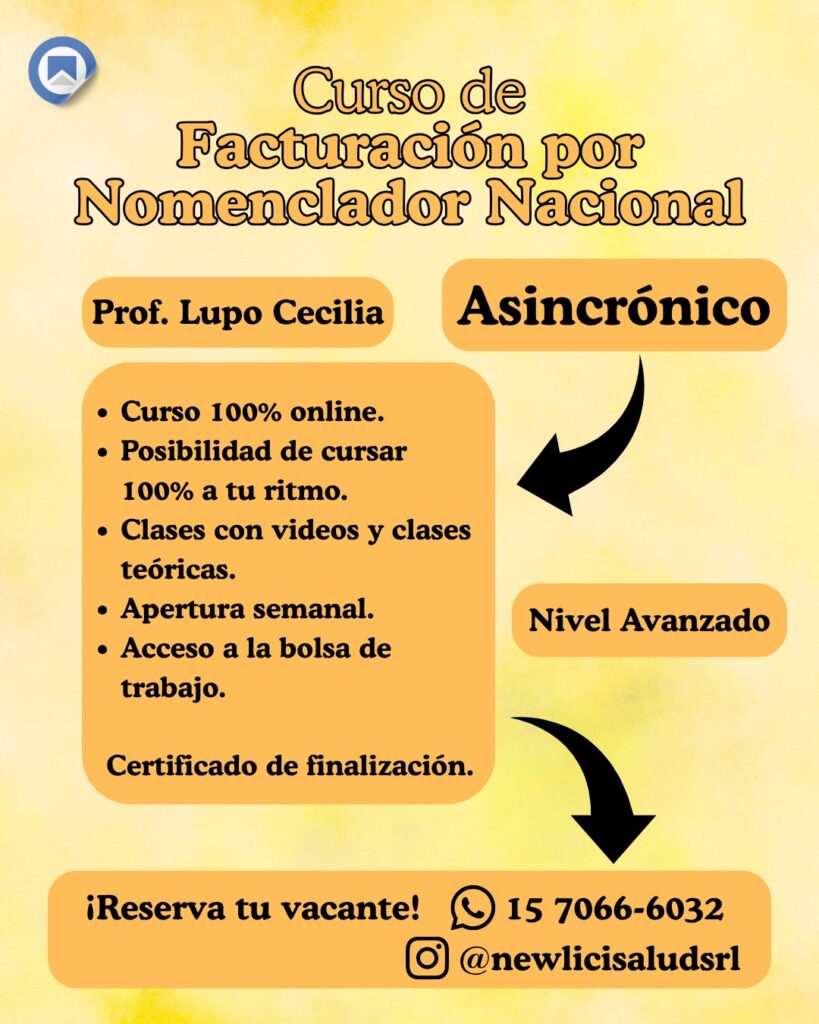 Facturación de Prestaciones Medicas (Nivel Avanzado) - Modalidad Asincrónica