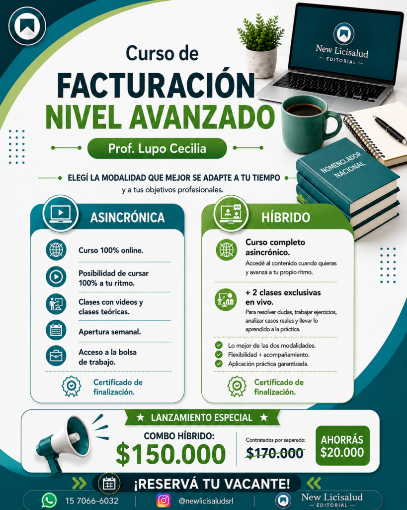 Facturación de Prestaciones Medicas (Nivel Avanzado) - Modalidad Asincrónica