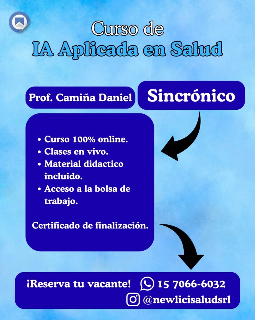 IA Aplicada en Salud - Modalidad Sincrónica