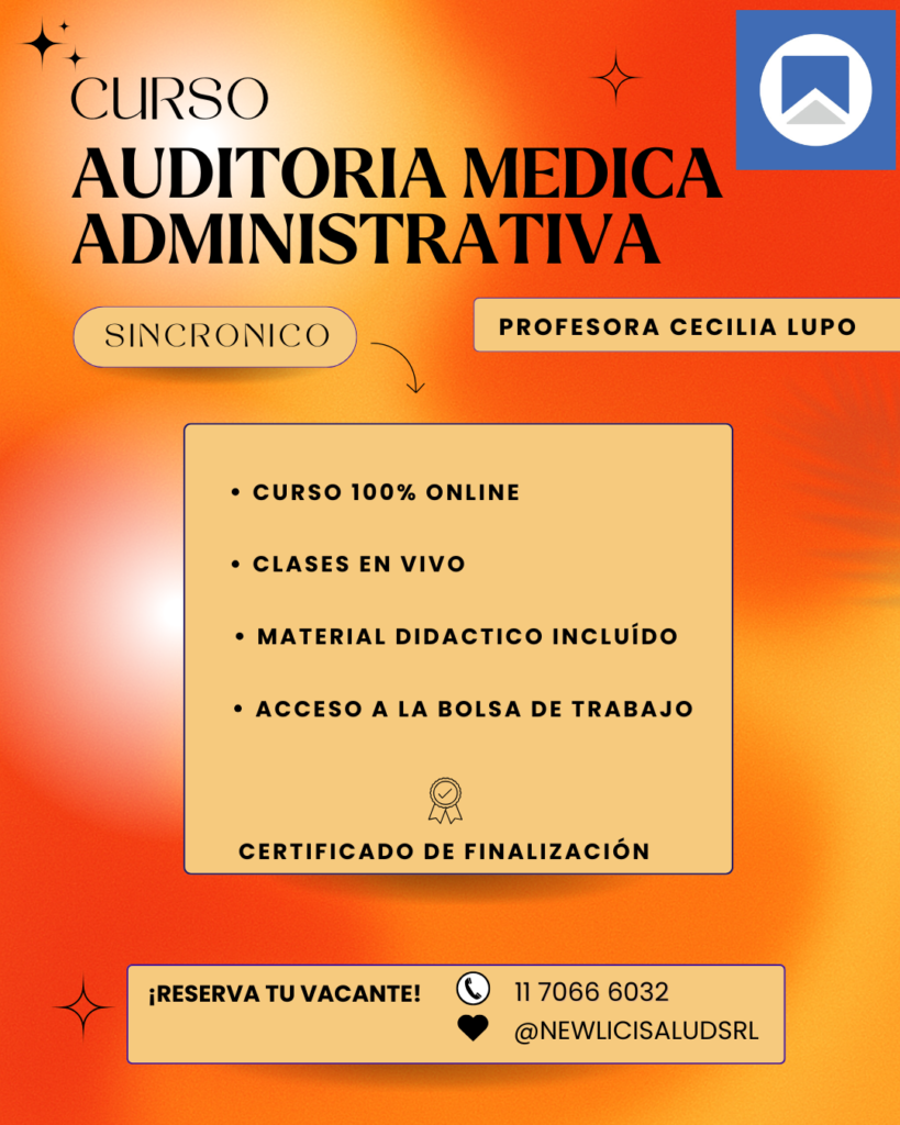 Auditoría Médica Administrativa - Modalidad Sincrónica